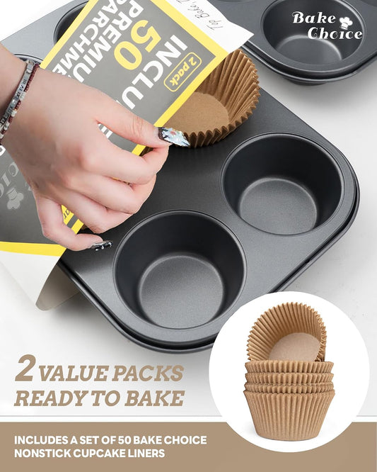 Bake Choice 2 Jumbo Muffin Pan for Baking, Extra Large Cupcake Pan — product details