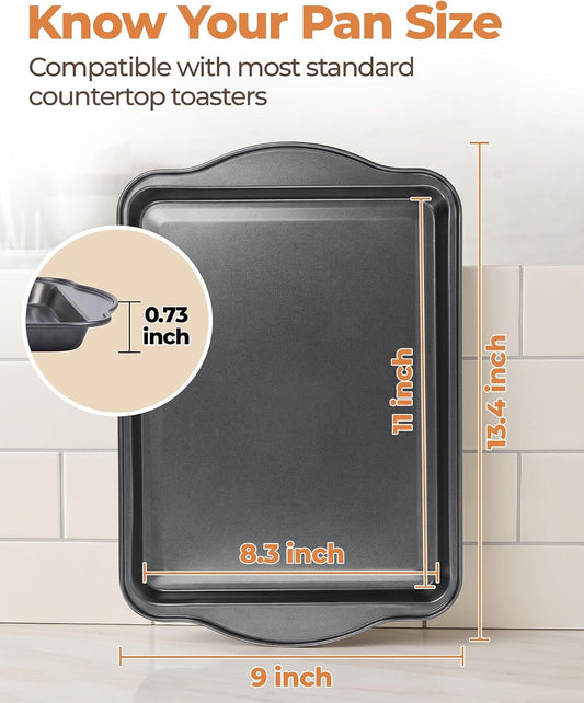 Bake Choice Small Baking Sheet, Baking Pan with 30 Pcs Pre Cut Liners — product details