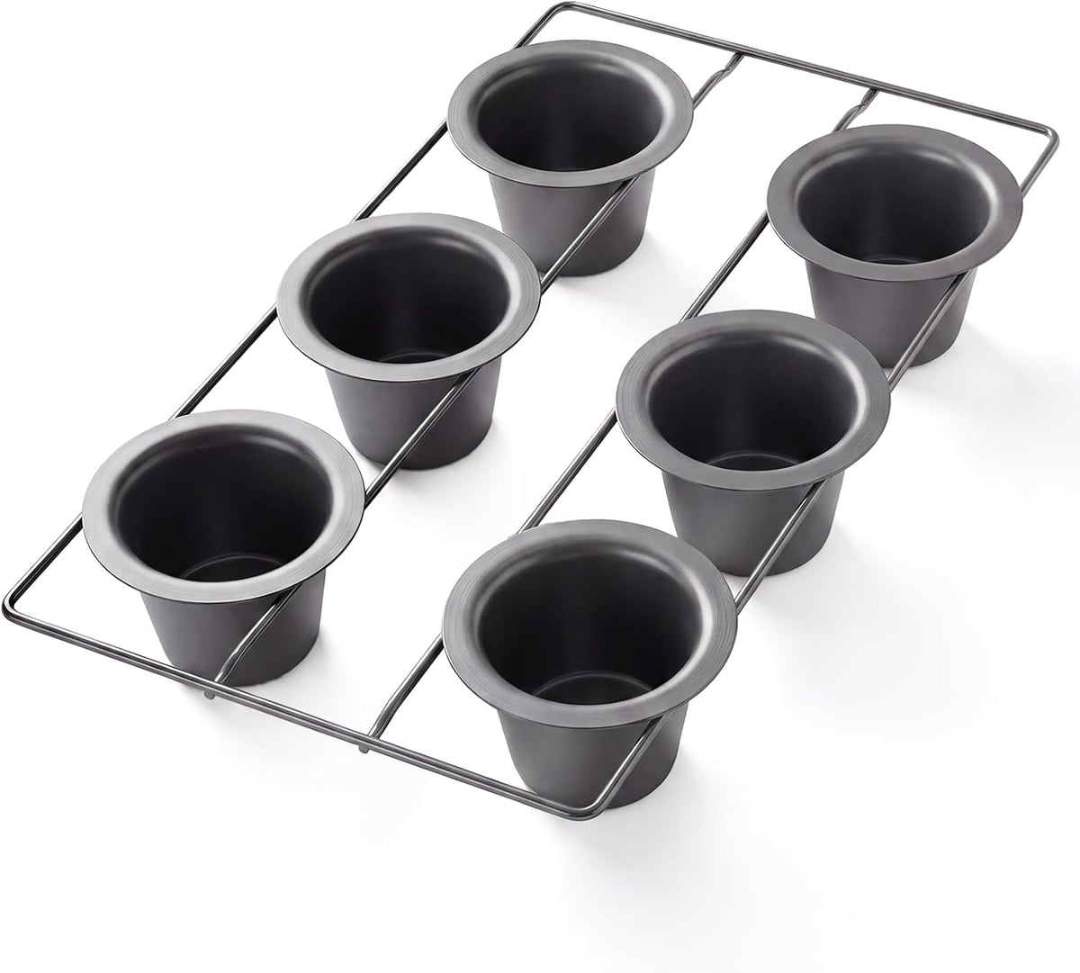 Nonstick 6-Cup Popover Pan, Heavy-Duty Carbon Steel — product details