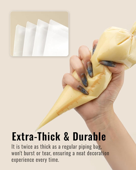 Bake Choice 12 Inch Piping Bags, 100PCS Thickened Disposable Pastry Bags — product details