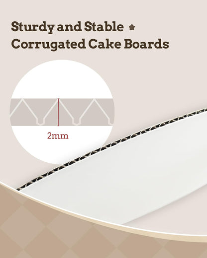 Bake Choice Cake Boards 10 inch, 7 Pack Food-Graded Cardboard Cake Rounds — product details