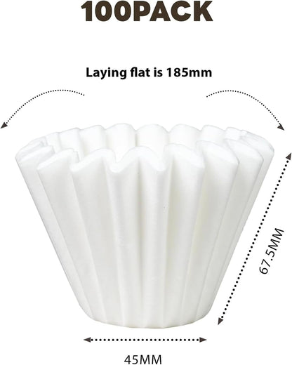 Bake Choice Coffee Filters, for Kalita Wave 185, 2-5 Cups, 100 Count — product details