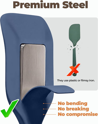 Bake Choice 2-Piece Heat Resistant Silicone Spatula Set with Steel Core — product details