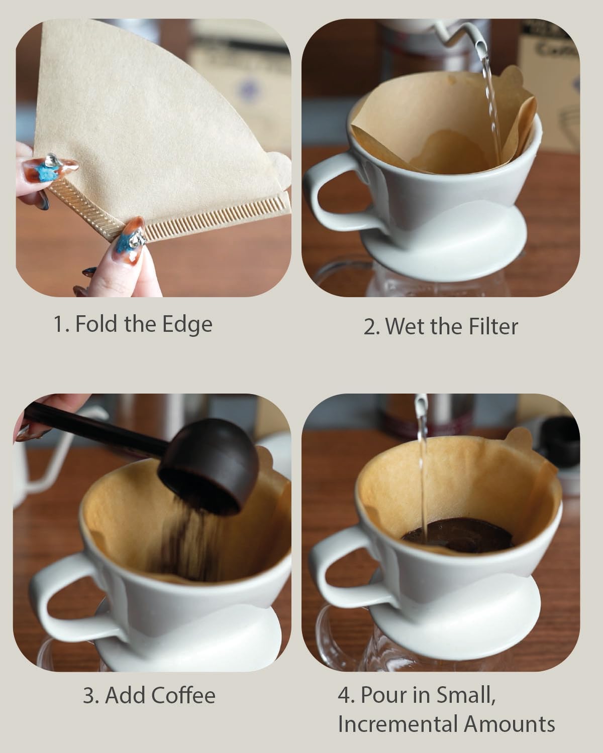 Bake Choice Coffee Filters #4 Cone Shaped Unbleached All Natural Compostable Coffee Filters 100 Count, Biodegradable and Compostable, No Blowout — product details