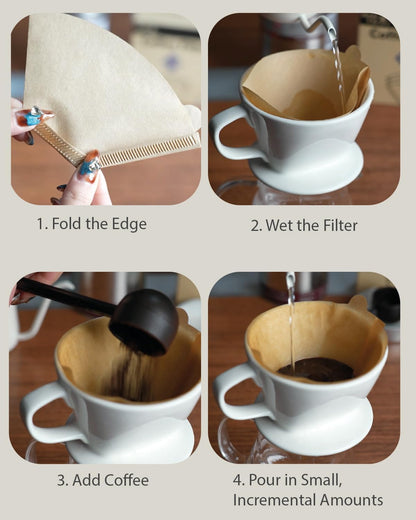 Bake Choice Coffee Filters #4 Cone Shaped Unbleached All Natural Compostable Coffee Filters 100 Count, Biodegradable and Compostable, No Blowout — product details