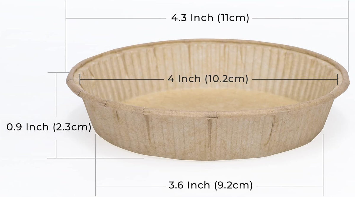 Bake Choice 50pcs Paper Mini Tart Pans, 4 Inch Mini Pie Tins, Disposable — product details