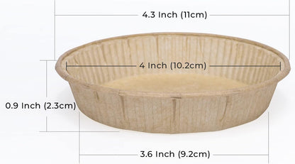Bake Choice 50pcs Paper Mini Tart Pans, 4 Inch Mini Pie Tins, Disposable — product details