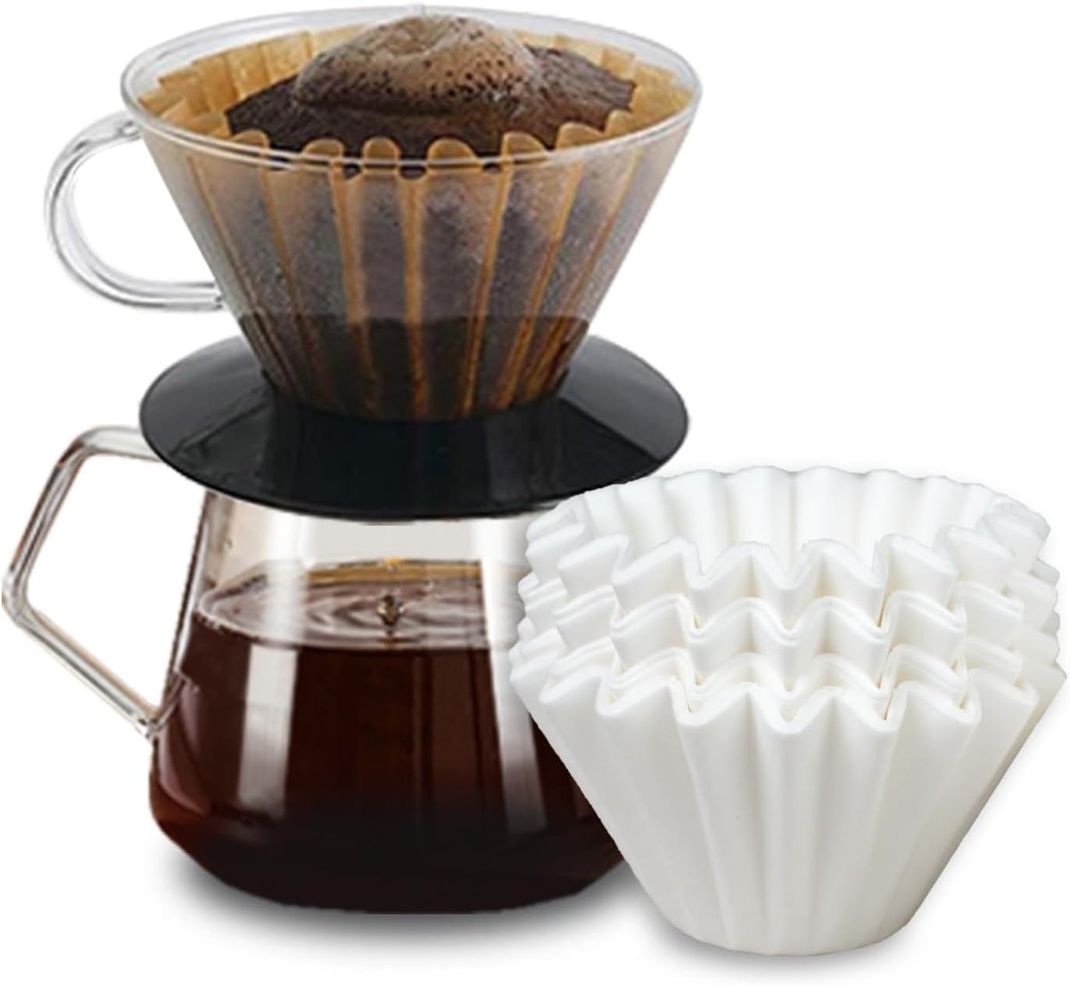 Bake Choice Coffee Filters, for Kalita Wave 185, 2-5 Cups, 100 Count — main product image
