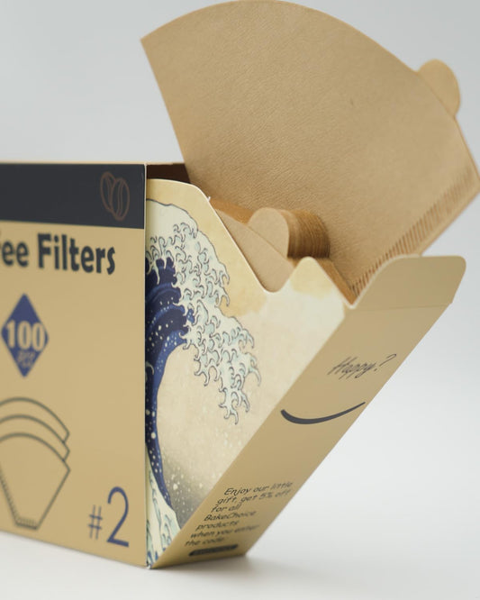 Bake Choice Coffee Filters #2 Cone Paper, # 2 Cone Shaped Unbleached All Natural Compostable Coffee Filters 100 Count, Biodegradable and Compostable, No Blowout — product details