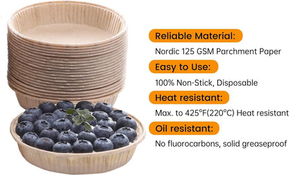 Bake Choice 200pcs Paper Mini Tart Pans, 4 Inch Mini Pie Tins, Disposable — product details