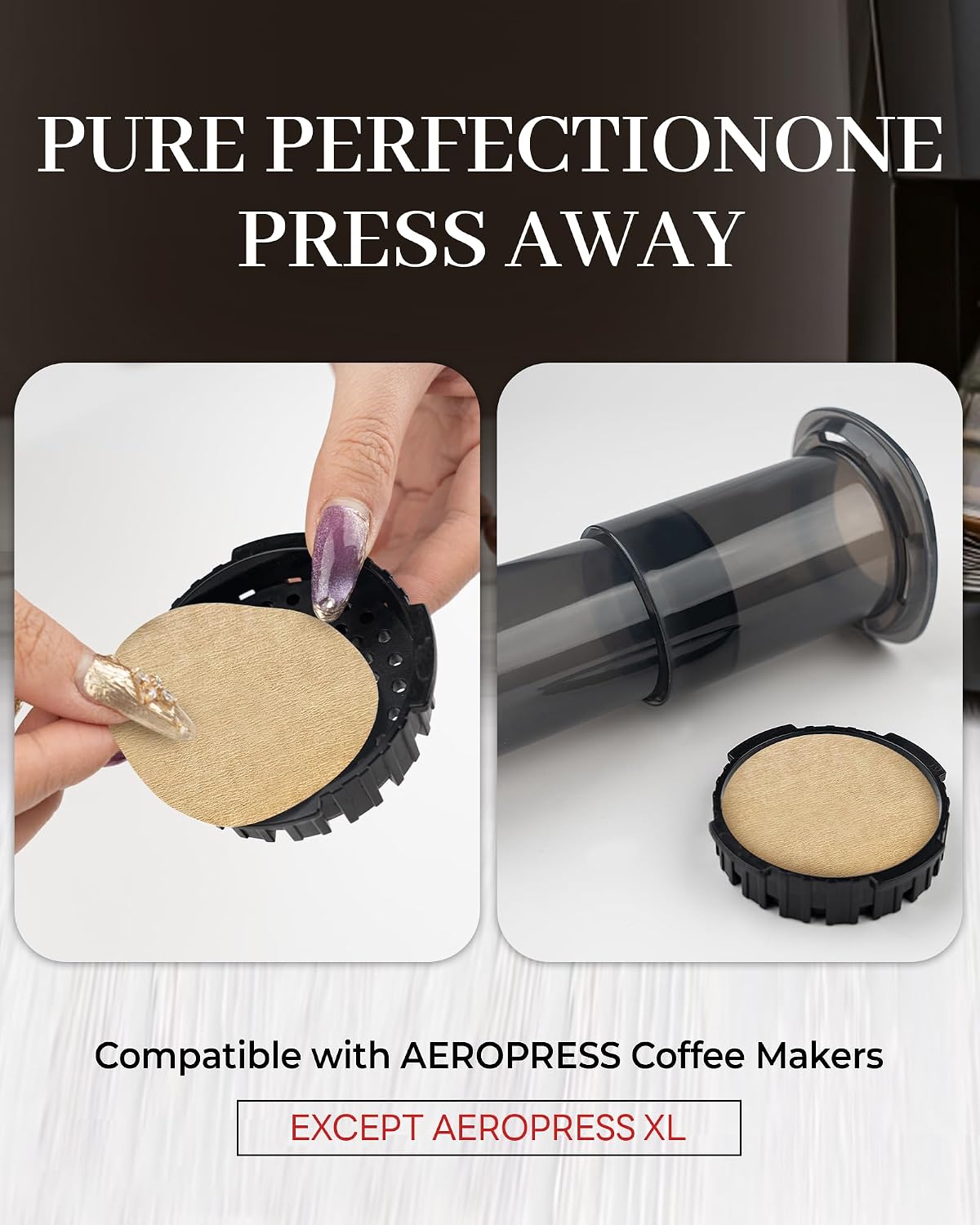 Bake Choice 500 Pcs Unbleached Coffee Filters for Aeropress Coffee Makers — product details