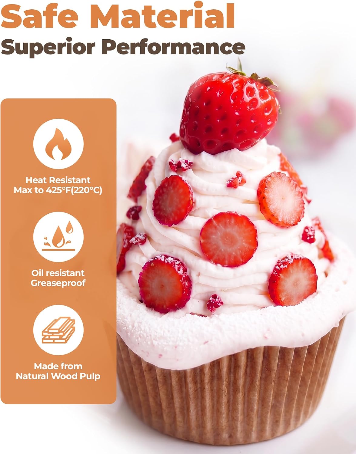 Bake Choice 200pcs Standard Cupcake Liners for Baking, Muffin Liners — product details