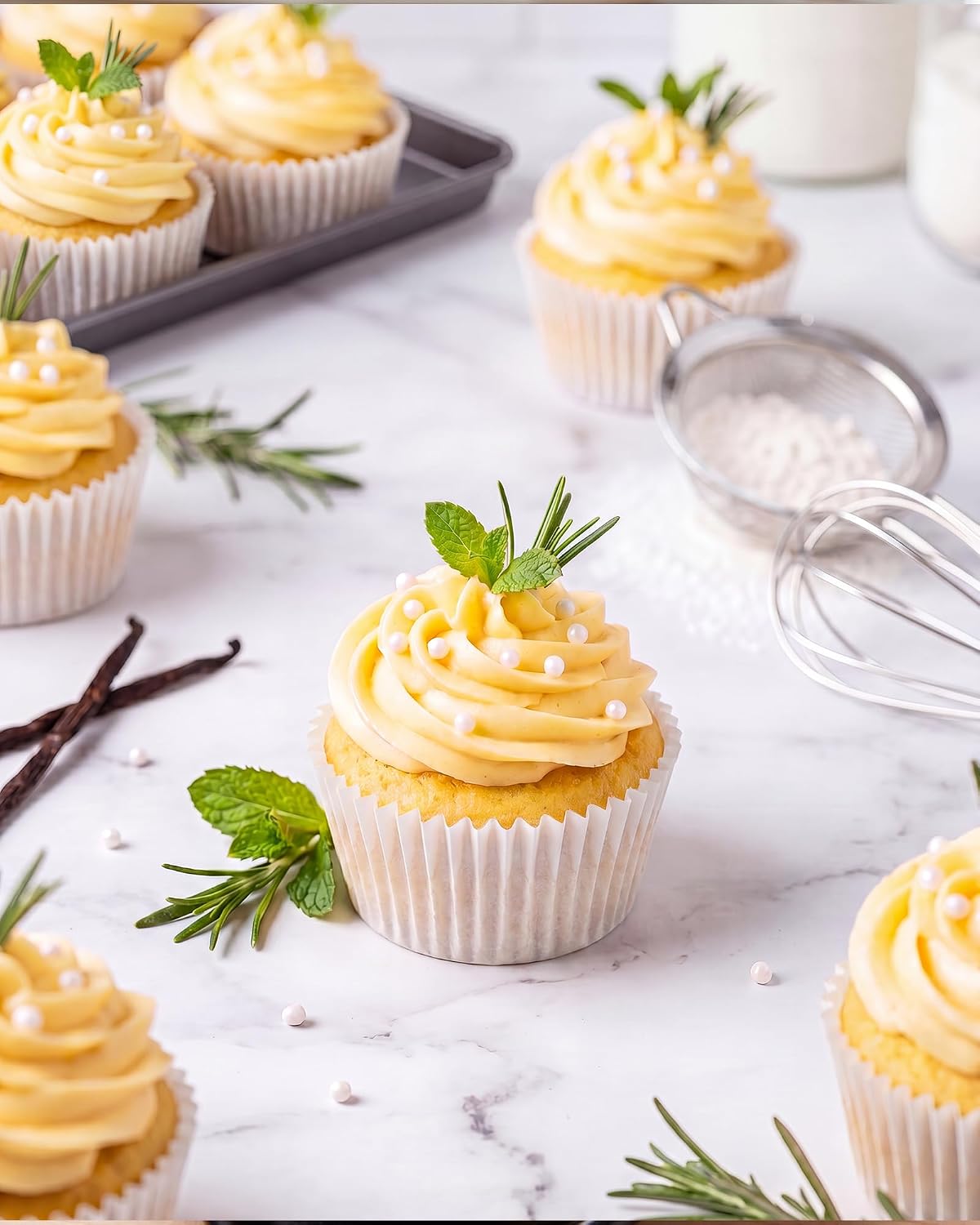 Bake Choice Standard Cupcake Liners for Baking, 160PCS, Non-stick, White — product details