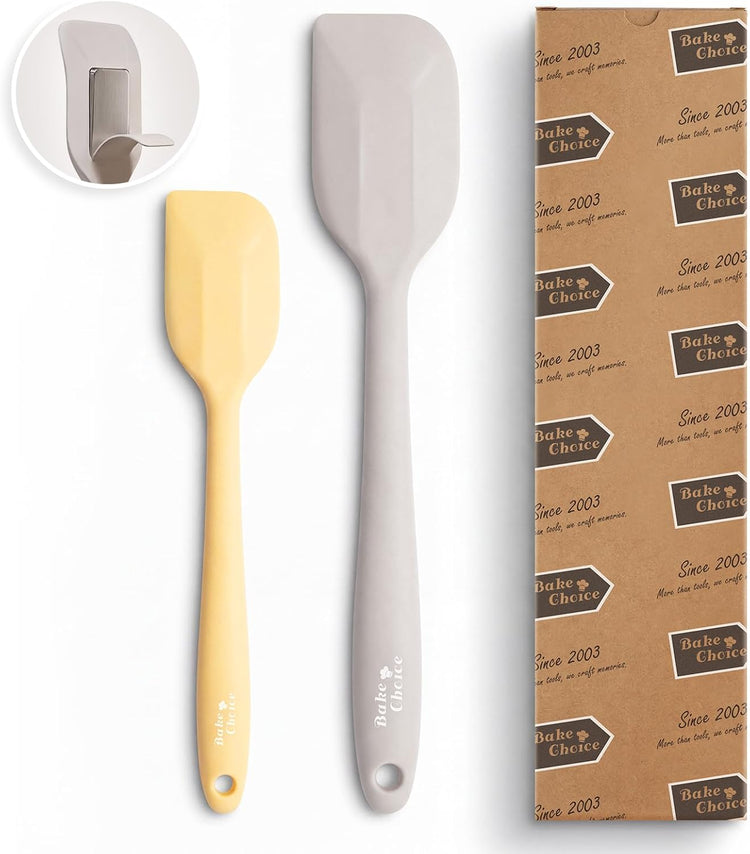 Bake Choice 2 Pieces Silicone Spatula Set, Premium Steel Core — main product image