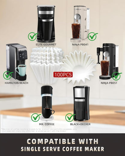 Bake Choice Small Coffee Filters, for Kalita Wave 155, 1-2 Cup, 100 Count — product details