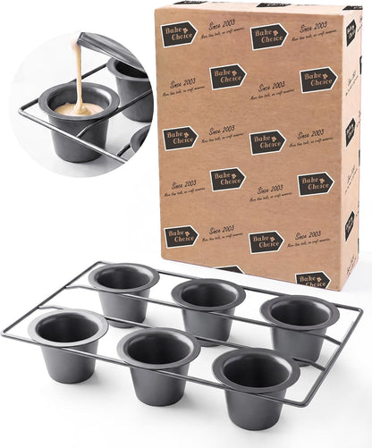 Nonstick 6-Cup Popover Pan, Heavy-Duty Carbon Steel — product details