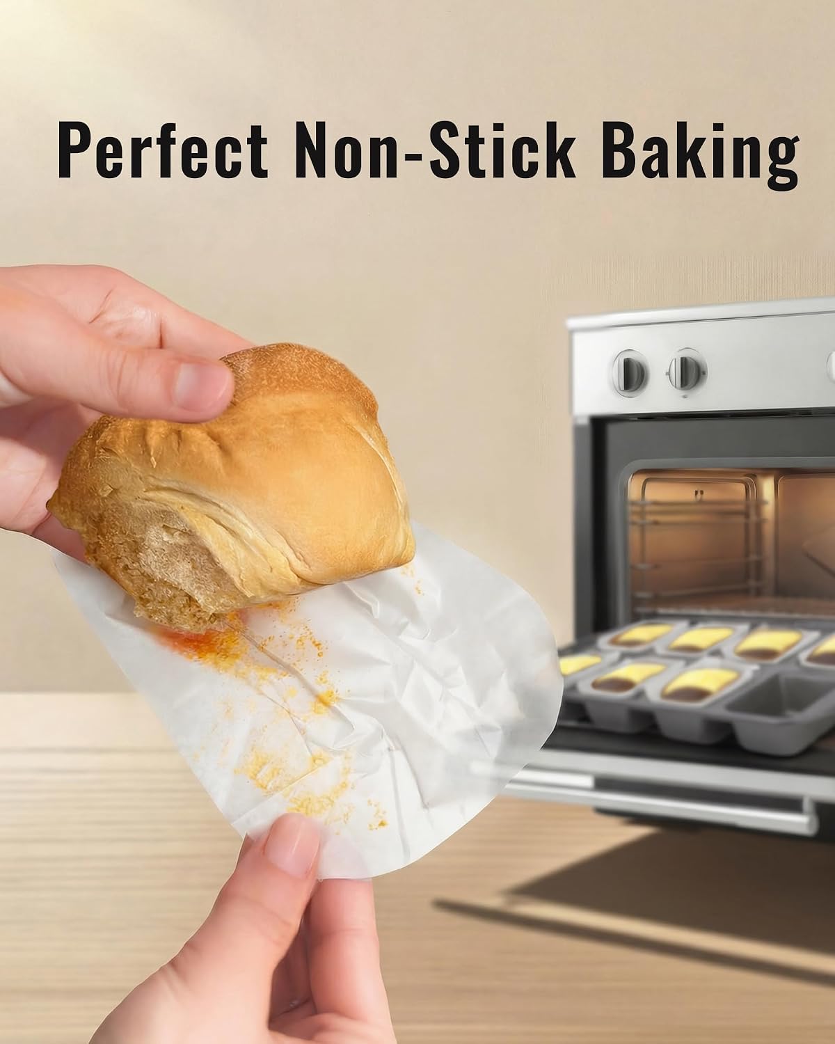 Bake Choice 100 Mini Loaf Pan Liners Compatible with Wilton Mini Loaf Pan — product details