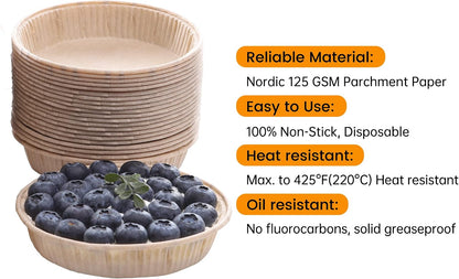 Bake Choice 50pcs Paper Mini Tart Pans, 4 Inch Mini Pie Tins, Disposable — product details