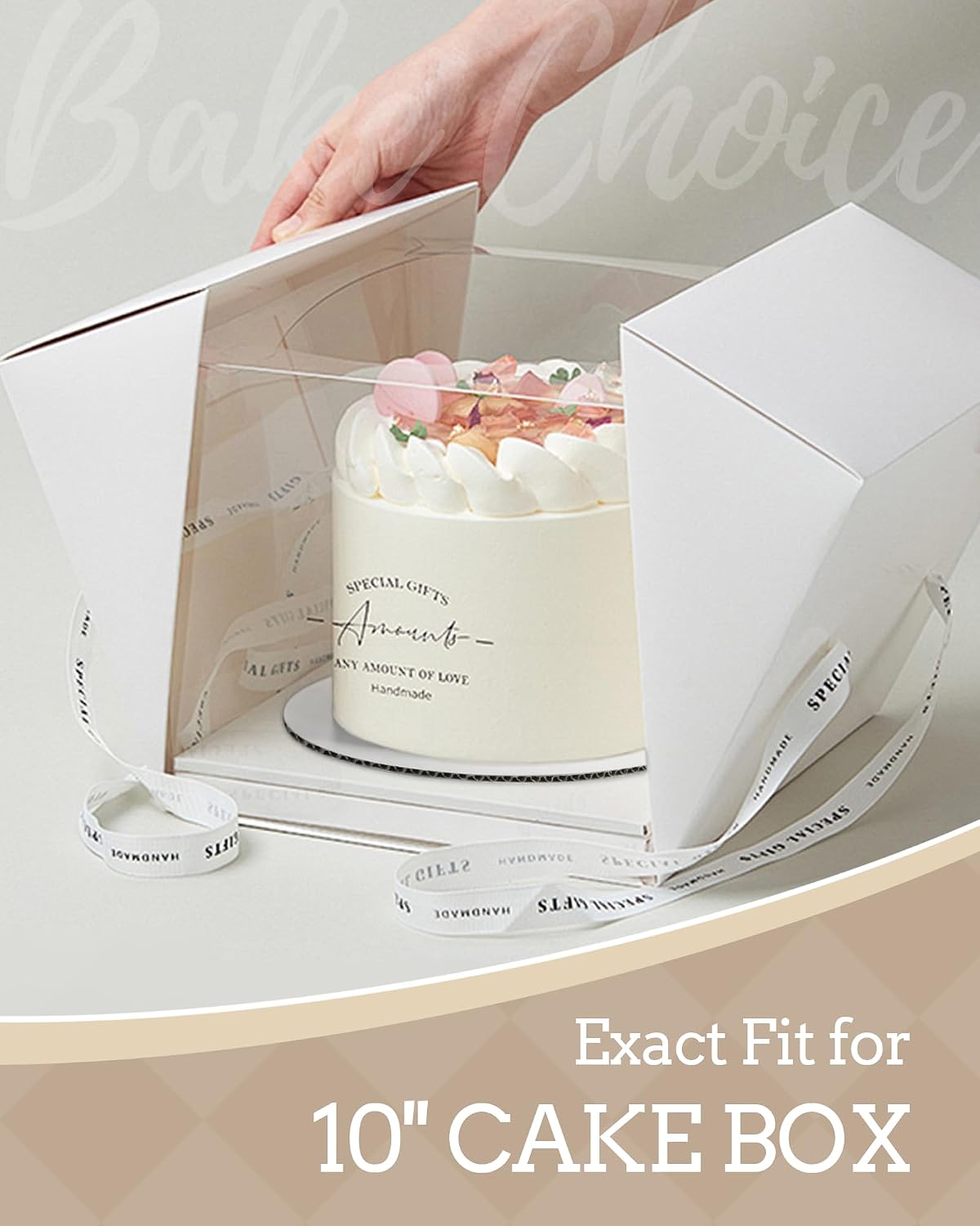 Bake Choice Cake Boards 10 inch, 7 Pack Food-Graded Cardboard Cake Rounds — product details
