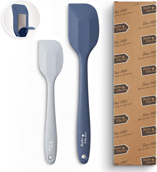 Bake Choice 2-Piece Heat Resistant Silicone Spatula Set with Steel Core — main product image