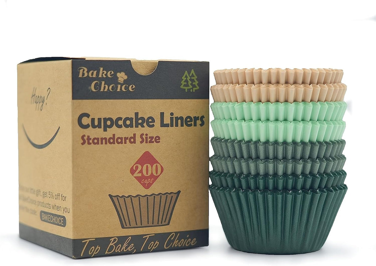 Bake Choice 200 Pcs Cupcake Liners for Baking, Standard Size, Calyx Series — product details