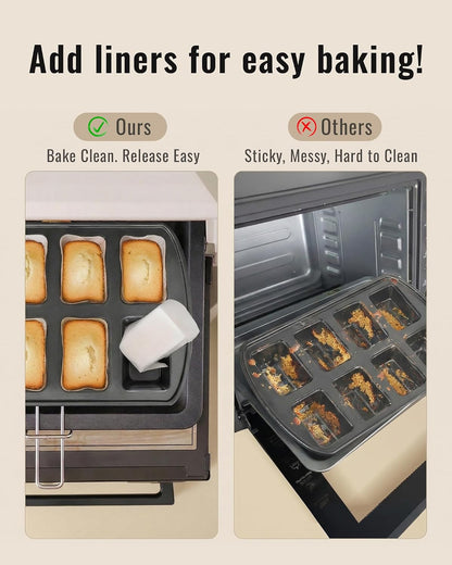 Bake Choice 100 Mini Loaf Pan Liners Compatible with Wilton Mini Loaf Pan — product details