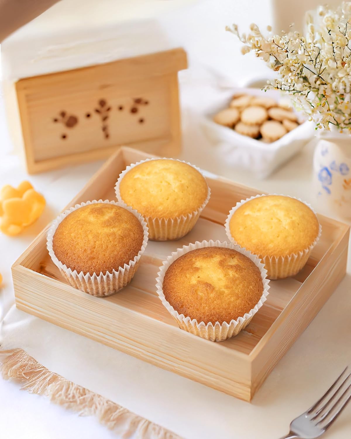 Bake Choice 200pcs Standard Cupcake Liners for Baking, White Muffin Liners — product details
