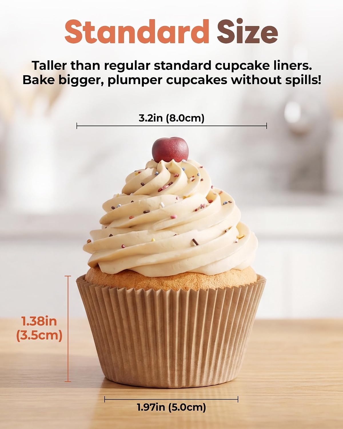 Bake Choice 200pcs Standard Cupcake Liners for Baking, Muffin Liners — product details
