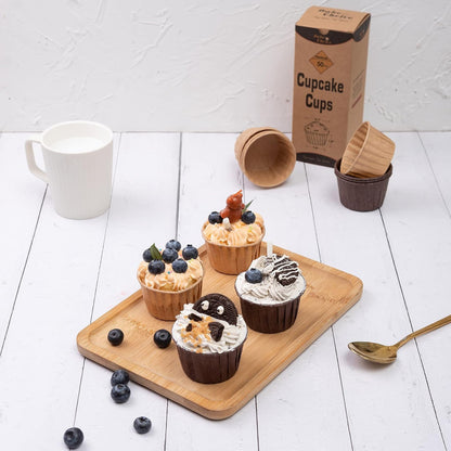 Bake Choice 50pcs Natural Cupcake Baking Cups, Heavy Duty Parchment Paper — product details