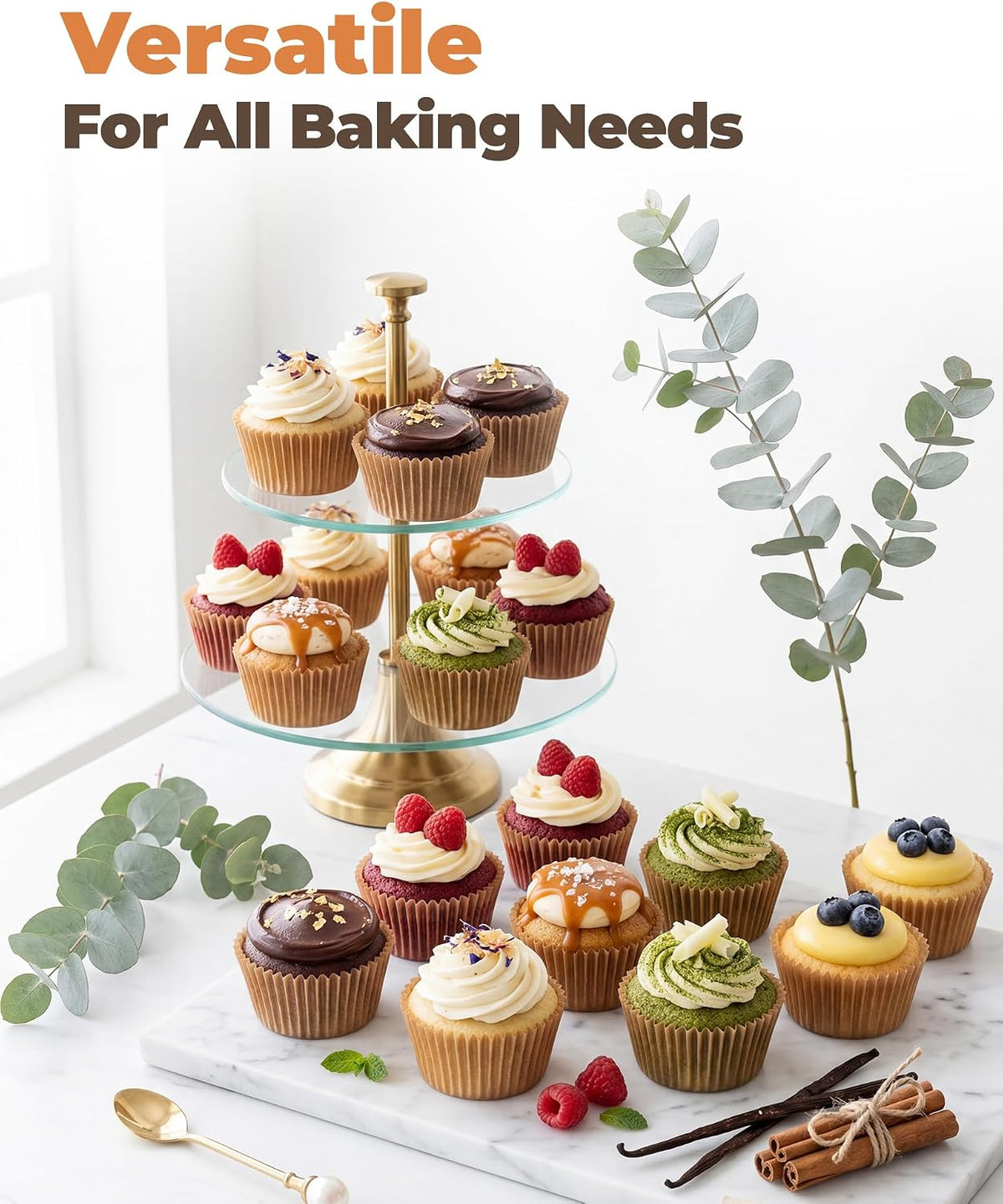 Bake Choice 200pcs Standard Cupcake Liners for Baking, Muffin Liners — product details