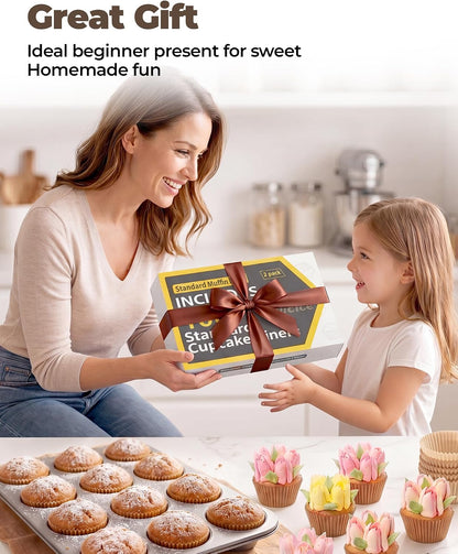Bake Choice Muffin Pan for Baking, Standard Cupcake Pan Set, 132 PCS — product details