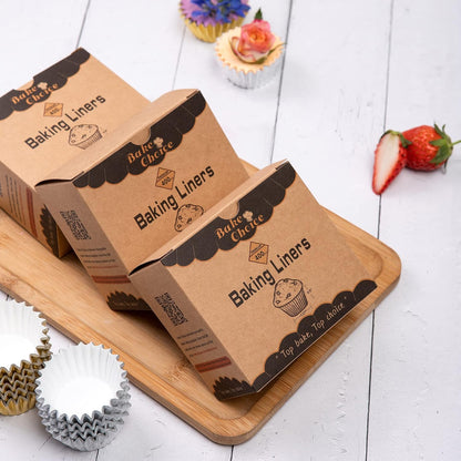 Bake Choice 400pcs Gold Mini Cupcake Liners, Foil Muffin Liners, Non-Stick — product details