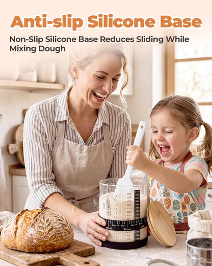 Bake Choice Sourdough Starter Jar, Large 50oz Sourdough Starter Kit — product details