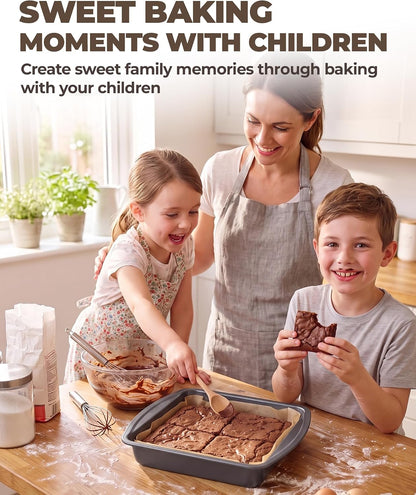 Bake Choice 9 x 9 Square Brownie Pan, Baking Pan with 30 Pcs Pre Cut Liners — product details