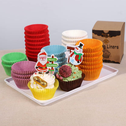 Bake Choice 200pcs Standard Cupcake Liners for Baking, Brown Muffin Liners — product details