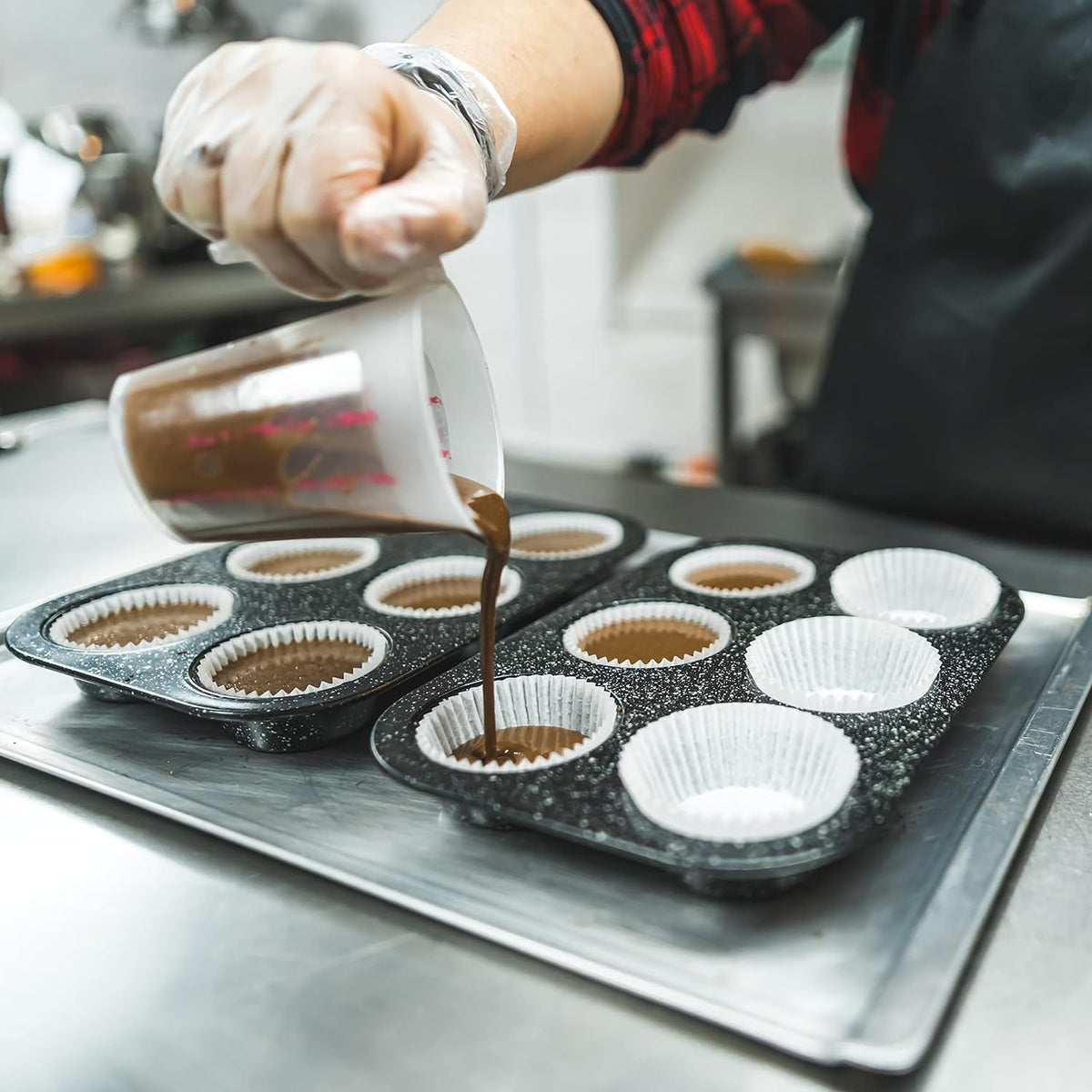 Bake Choice 200pcs Standard Cupcake Liners for Baking, Brown Muffin Liners — product details