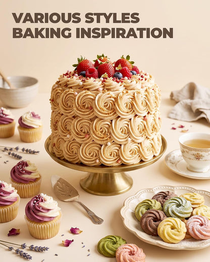 Bake Choice 8-Piece Large Piping Tips Set | 1A、1M、580、853、195、1C、2C、347 — product details