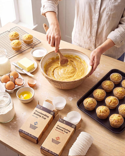 Bake Choice Standard Cupcake Liners for Baking, 160PCS, Non-stick, White — product details