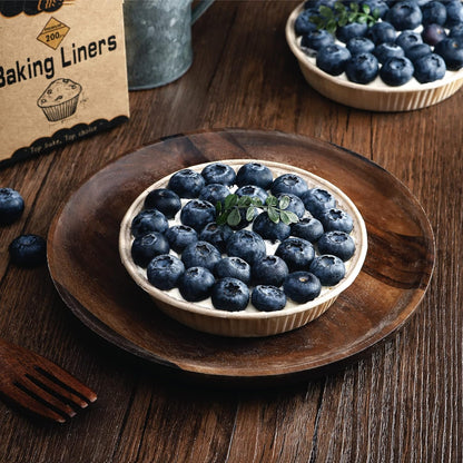 Bake Choice 200pcs Paper Mini Tart Pans, 4 Inch Mini Pie Tins, Disposable — product details