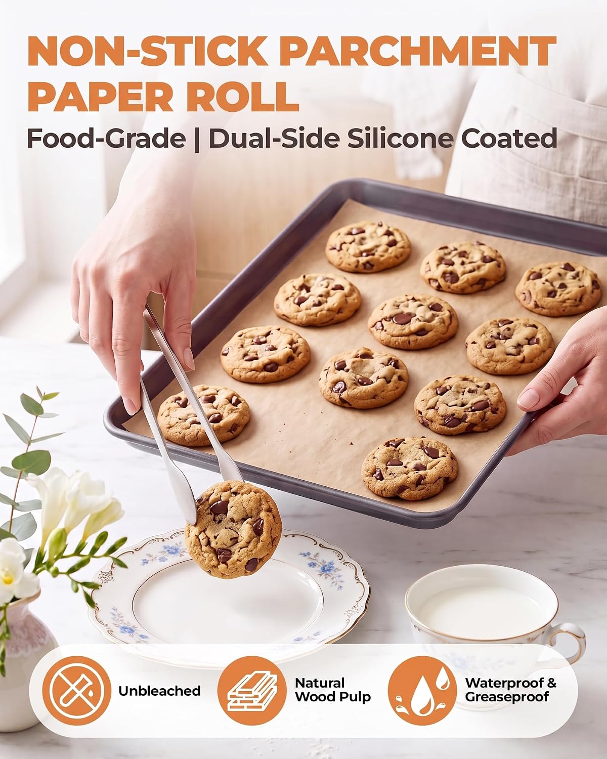 Unbleached Parchment Paper Roll, 13 in x 135 ft, 150 Sq Ft — product details